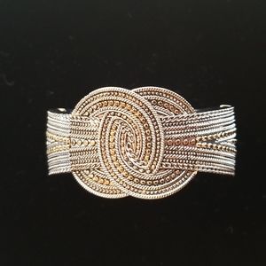 Two Tone Ornamental Bracelet